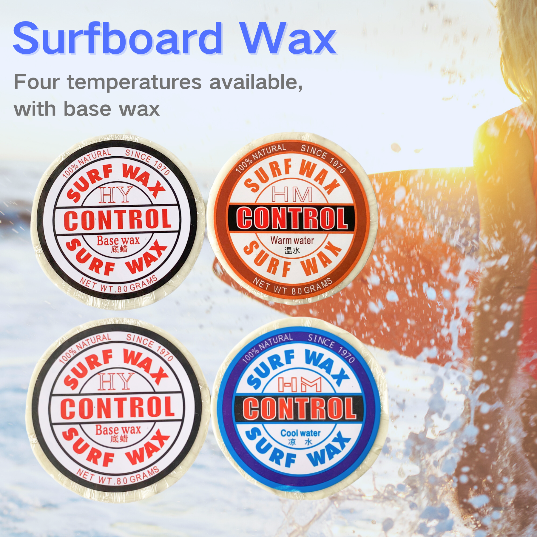 2-Pack Surfboard Wax Natural S - Surfboard Wax Tropical recensione e prezzo