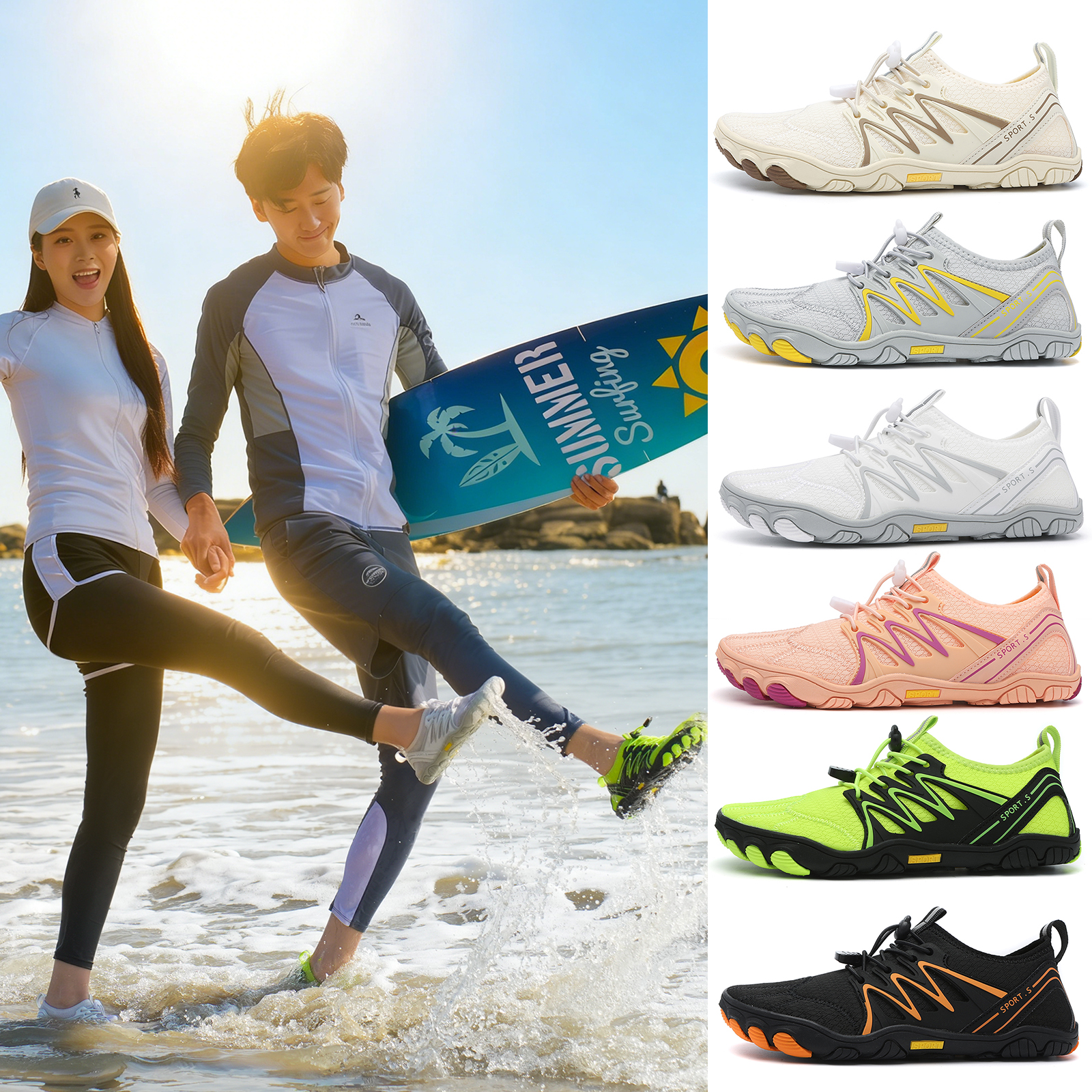 Unisex Water Shoes Men Women Q - Aquatic Sports Shoes recensione e prezzo