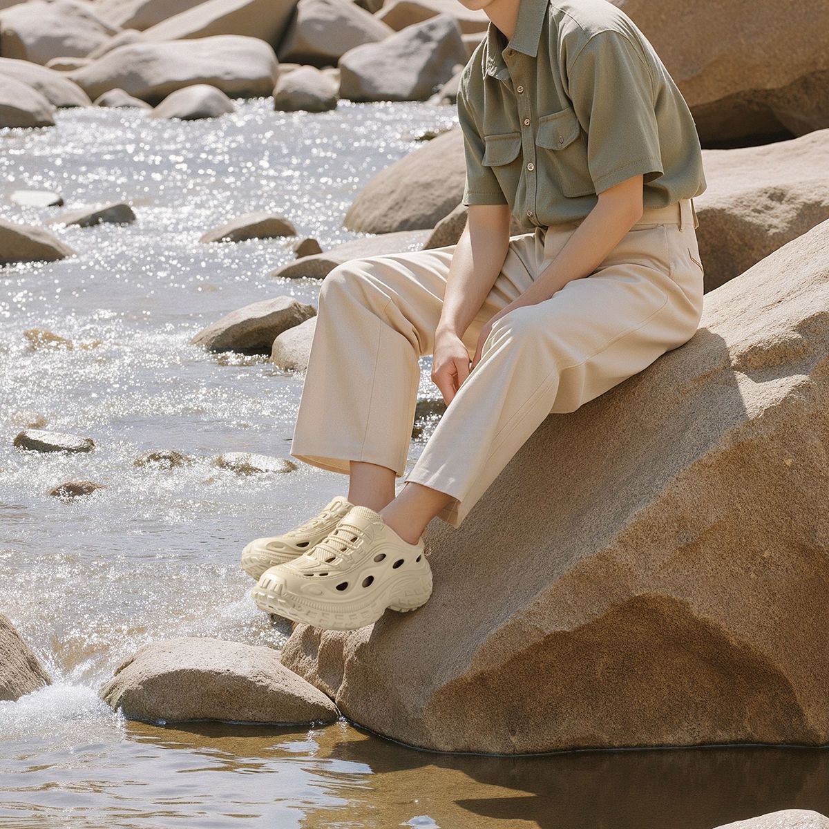 Men's Summer Clogs for Outdoor - Aquatic Sports Shoes recensione e prezzo